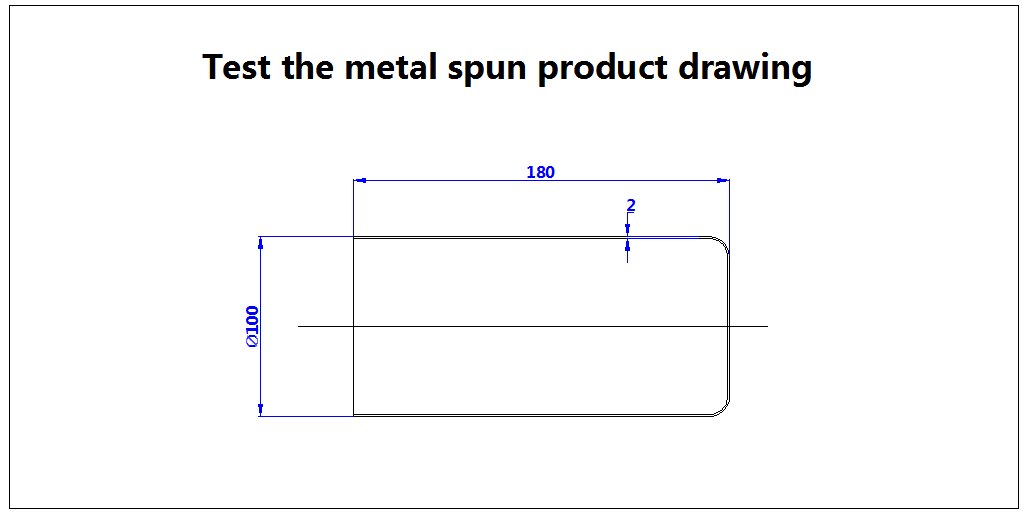 CNC metal spinning machine testing sample