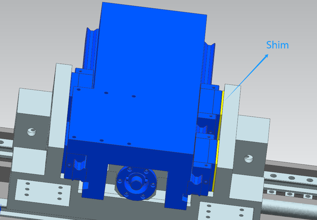 6.Assemble the Shim inside of CNC spinning machine