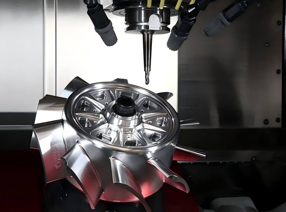 turbine engine impellers  5- axis CNC milling