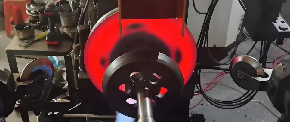 hot metal spinning in double CNC spinning machine