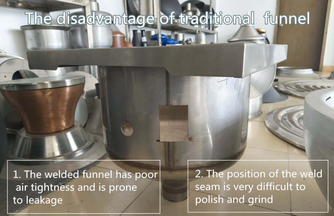 stainless steel funnel welding and metal spinning